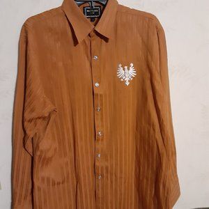 Meztizos Men's Embellished Snap Button LS Embroidered Shirt in Size L RN126458